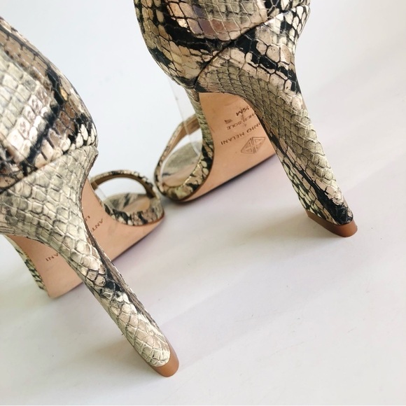 NWOT Antonio Melani Stacen Snakeprint Sandals - Picture 11 of 16